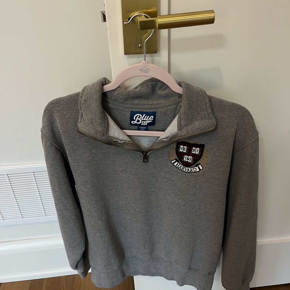 quarter zip harvard